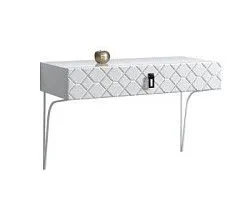 Стол туалетный (консоль) Bogemia Farfalle (Белый) (Lakobel/Черный) БМСТ-1(Fa)