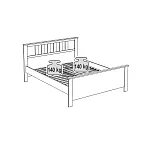 САГА кровать двойная 160х200 белая | изображение 2