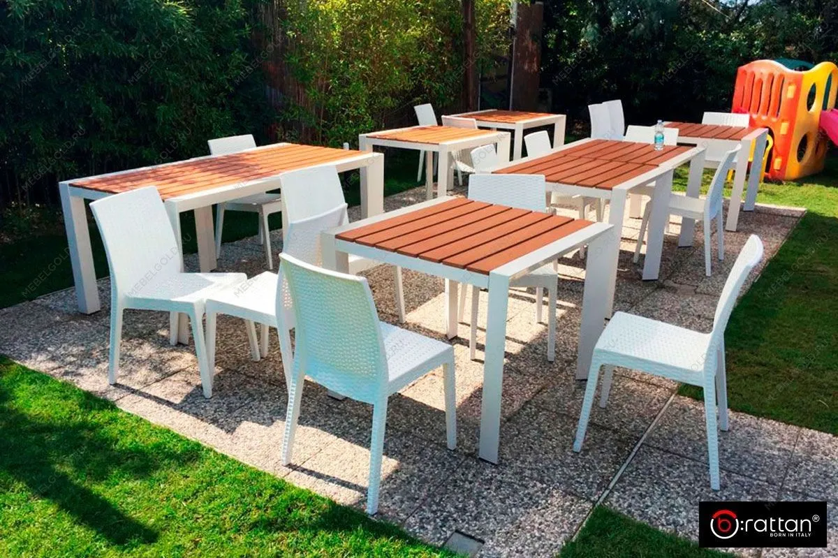 Стул B:rattan VIRGINIA без подлокотников, белый | изображение 3