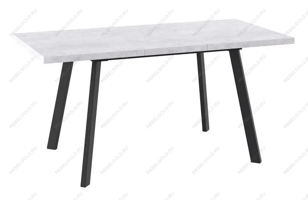 Стол раздвижной Бьерн-140(180)х85 Серый сланец/Чёрный | изображение 1