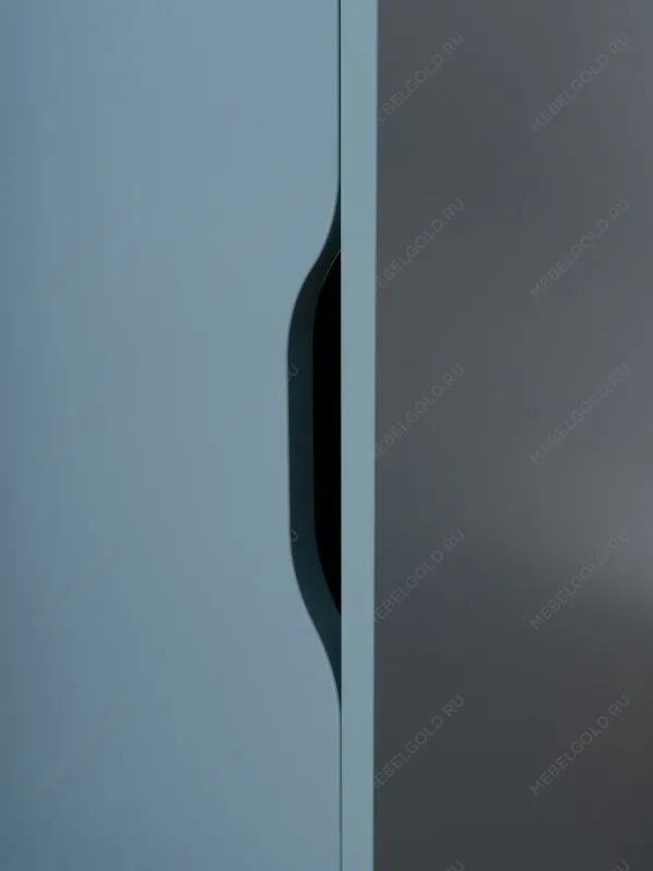 Тумба с дверцей Ингар, 36х71х53 серо-бирюзовая | изображение 2