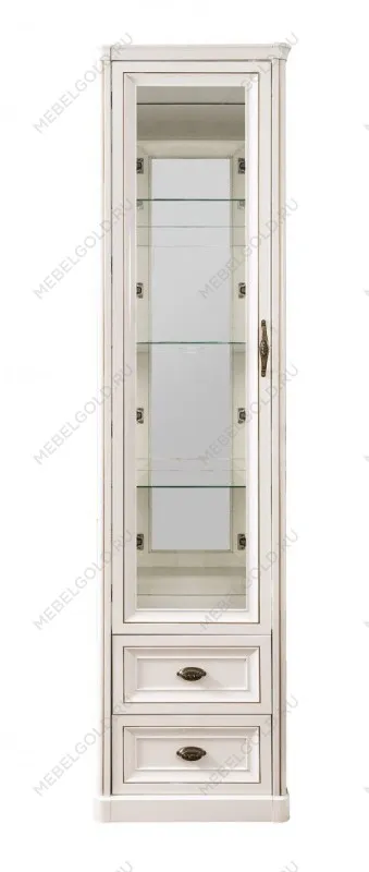 Витрина Натали 1-ств белый глянец | изображение 1