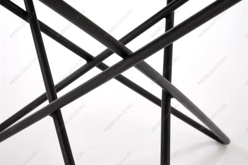 Стол журнальный Halmar LEILA 2 (белый мрамор/черный) | изображение 4