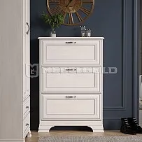 Обувница Тиффани 3D вудлайн кремовый