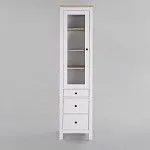 САГА шкаф с витриной 50 белый/ясень | изображение 2