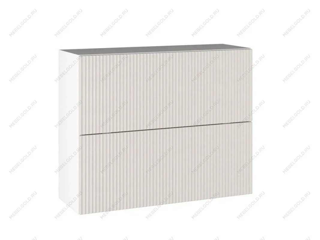 Шкаф ШГ-90СМГ, Виста (900*316*720) Экокожа Белый, 26251