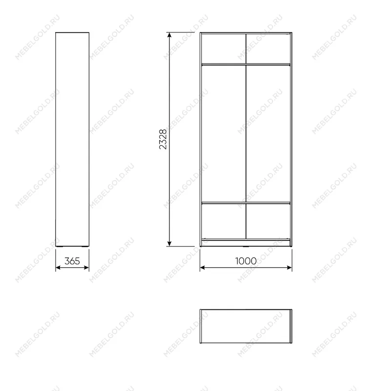 Стеллаж МАКС 100х36х233 белый | изображение 3