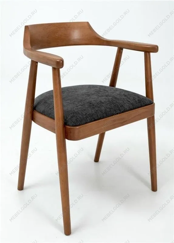 Полукресло венское Mercurius (светлый орех/ткань Графит)