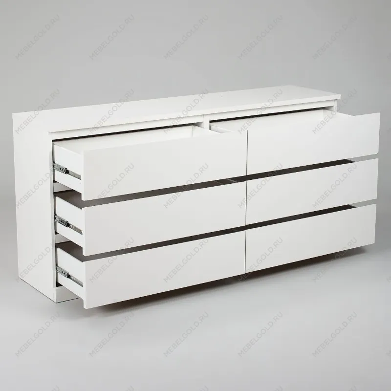 Комод Варма, 6 ящиков, горизонтальный, 160х78х40 см, эмаль белая | изображение 13