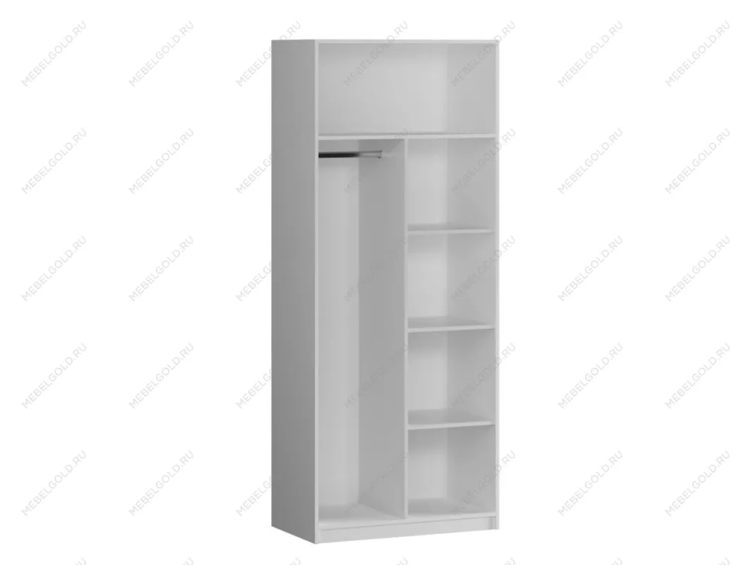 Доп. средник в 2-двер.шкаф, Фрея (426*500*1686) Белый, 12529 | изображение 1