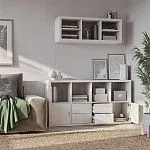 Стеллаж Фора, 8 полок, 77х147х38 см, белый | изображение 5