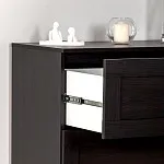 Комод Сириус, 3 ящика, 78х41х94 см, дуб венге, черно-коричневый | изображение 4