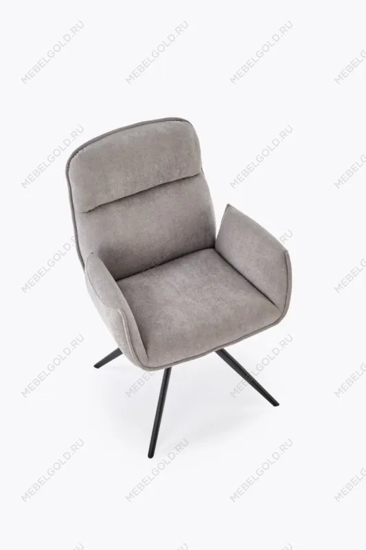 Стул кухонный Halmar K574 поворотный (серый/черный) | изображение 6