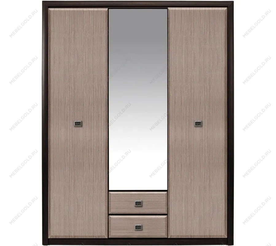 Шкаф платяной Коен SZF 3D2S Венге/Штрокс (NEW)