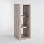 КАЛЛАКС / ФОРА Стеллаж ИКЕА / IKEA 3, с тремя открытыми ячейками, тамбурат, дуб беленый | изображение 1