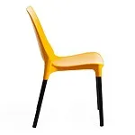 Стул GENIUS (mod 75) желтый/черные ножки | изображение 1