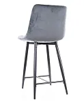 Барный стул Signal CHIC H-2 VELVET (серый/черный) | изображение 4