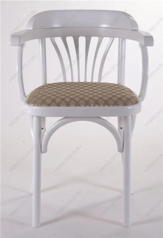 Стул Михаэль мягкий (эмаль белая, ткань 1 beige) | изображение 6