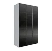 Шкаф 3-х дверный Bogemia Air (Белый/Черный) БМШ2/3(3)