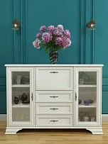 Комод-бар Кентаки KOM2W3S1B белый