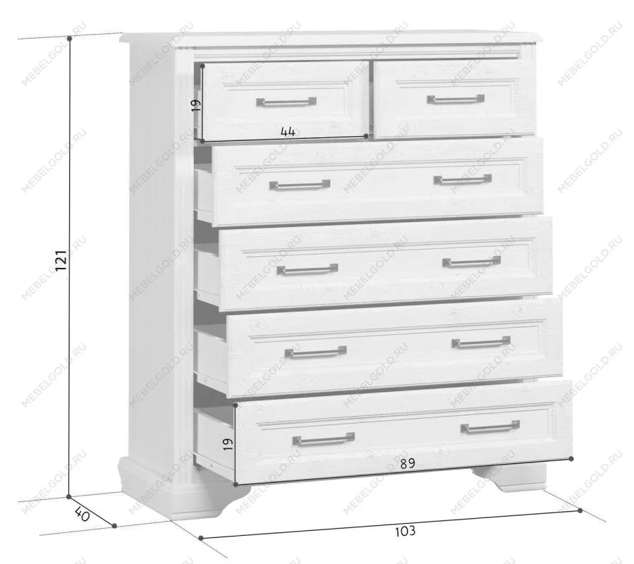 Комод Стилиус KOM6S (Лиственница сибирская) | изображение 4