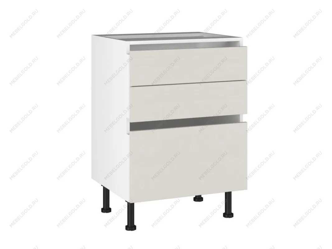 Стол с ящиками СЯ-60, Виста (600*523*870) Экокожа Белый, 26219