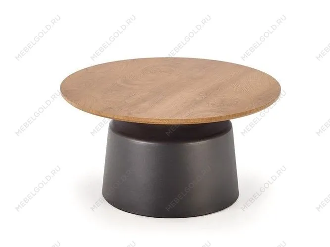 Комплект Halmar MALOMI (2 стола журнальных) (натуральный/черный) | изображение 4