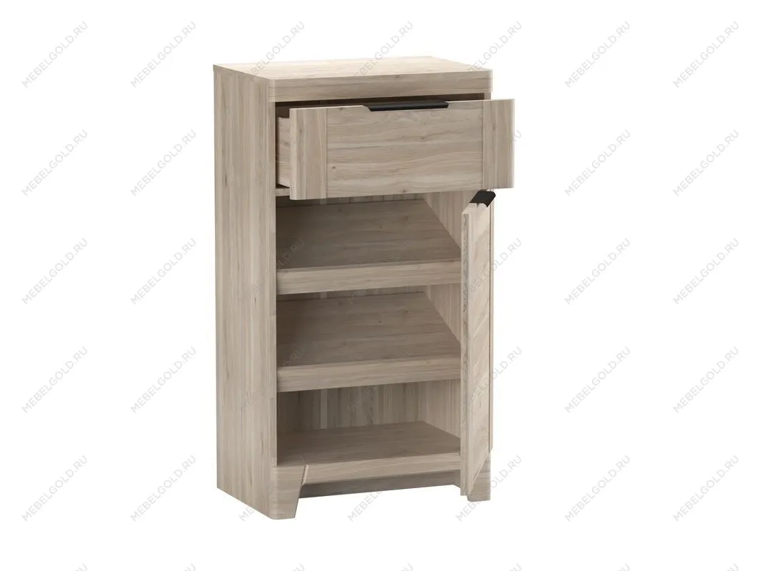 Тумба высокая узкая, Юта (543*377*1000) Дуб Мария, 50605 | изображение 1