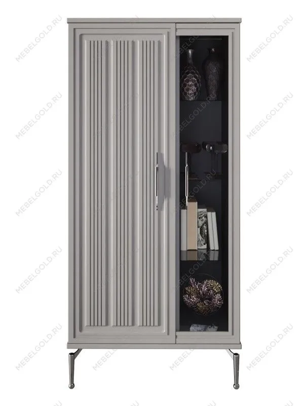 Витрина Замира 2-ств низкая серый