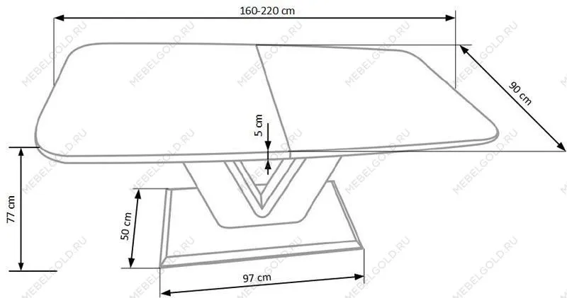 Стол обеденный Halmar MISTRAL | изображение 8