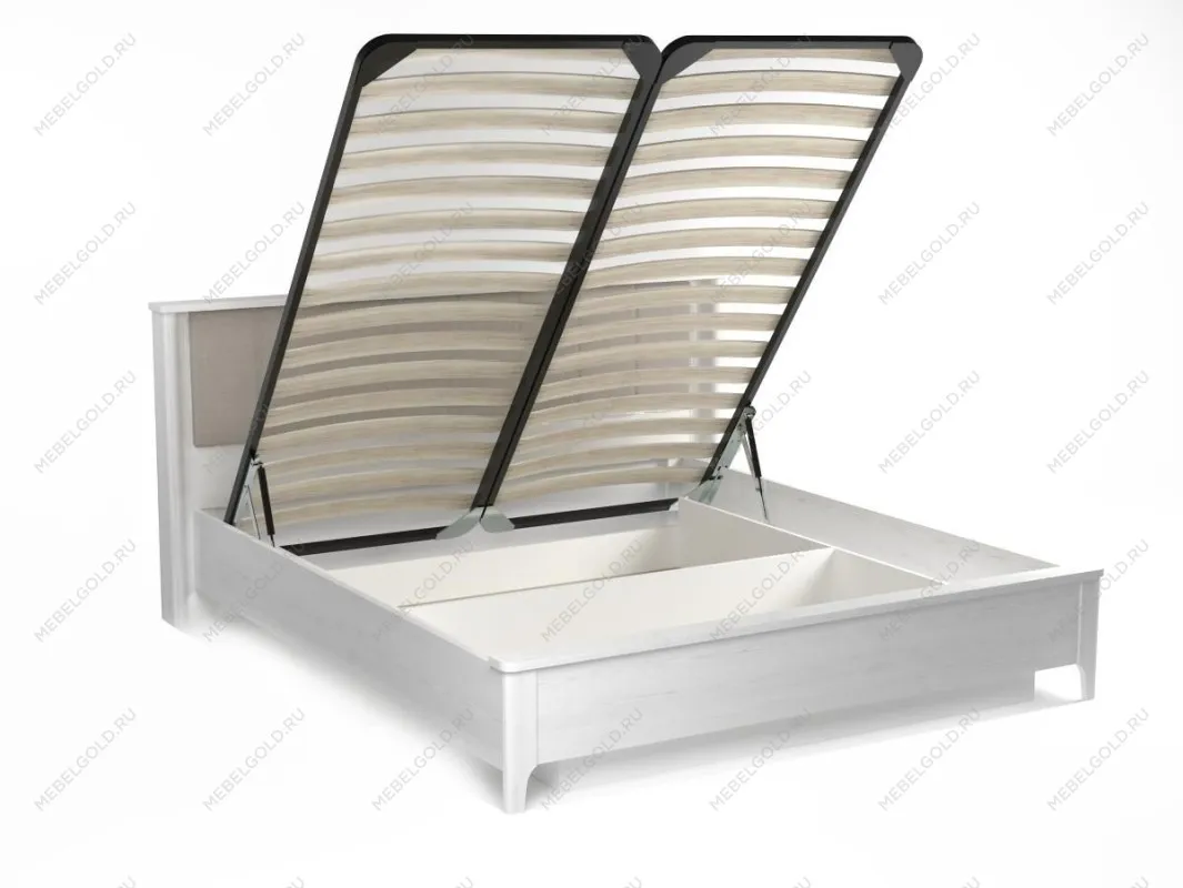 Кровать 1800 с мягкой вставкой изголовья и подъемным механизмом, Клер (2064*2133*1006) Сосна Андерсен