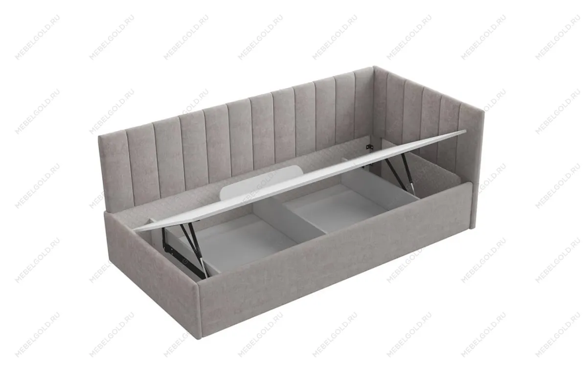 Кровать Сингл 90 угловая с подъемником. Цвет SIMPLE 5 | изображение 7