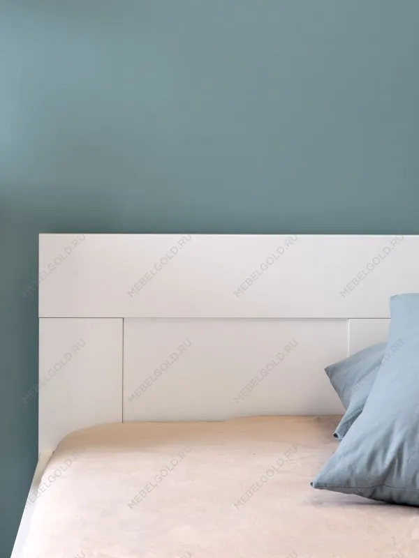 Кровать двуспальная Сириус, 140х200 см, белая | изображение 5