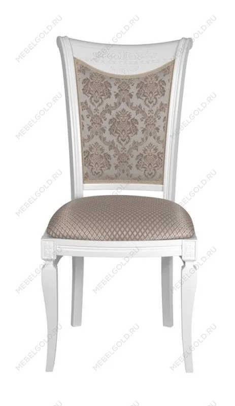 Стул Милорд №11 (Белый/ткань Vatican latte/ Vatican latte com) | изображение 1