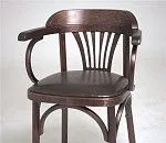 Стул Венский Михаэль мягкий (темный тон, экокожа коричневая) | изображение 2