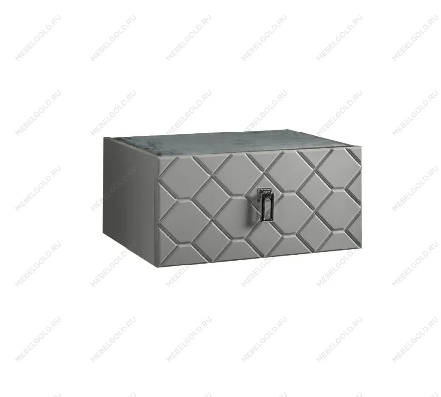 Тумба прикроватная Bogemia Fly Farfalle (Серый) (Novabuk/Хром) БМТП-1
