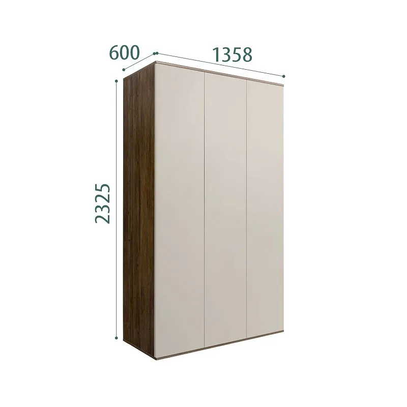 Шкаф 3-х дверный Bogemia Woodline Air (Шелк) БМШ2/3(0)