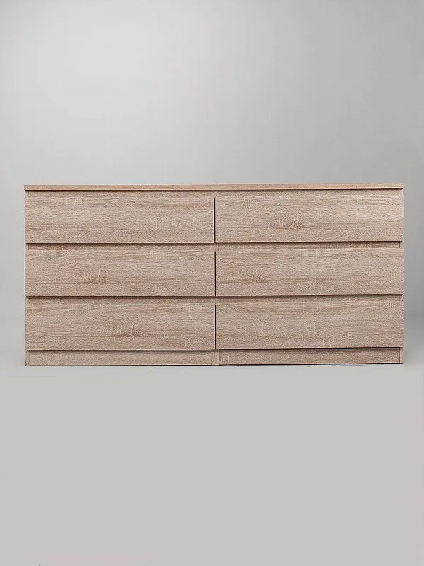 Комод Мальта, 6 ящиков, горизонтальный, с доводчиками, 160х48х76 см, дуб сонома | изображение 12