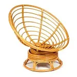 Кресло-качалка Papasan с подушкой Светлый мед, флок Олива | изображение 8