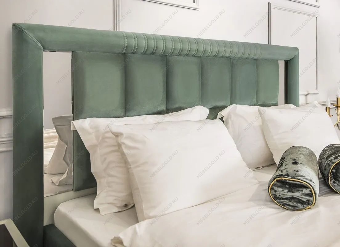 Кровать Замира 180x200 см оливковый | изображение 8