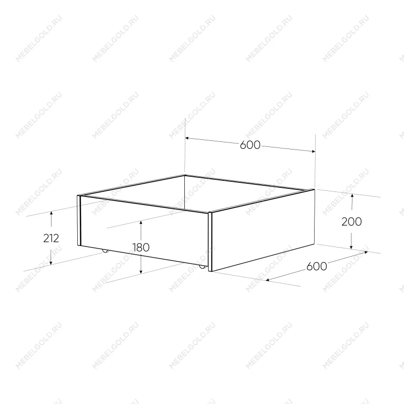 ОРИОН ящик под кровать выкатной ИКЕА / IKEA 60 белый | изображение 2