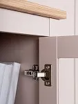 Шкаф с витриной Сага, 90х41х215 см, кашемир/ясень | изображение 7