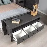 Тумба ТВ Сага, 3 ящика, 131х42х63 см, серая | изображение 2