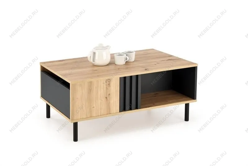 Стол журнальный Halmar SONIA (дуб артизан/черный)