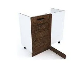 Стол под мойку угловой СМУ-100 левый, Канзас (900*470*820) Шалле Мореный, 20911