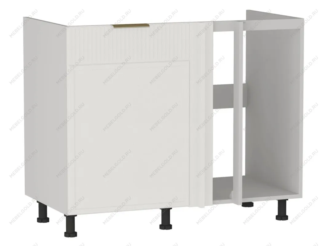 Стол под мойку угловой СМУ-110, Берта (1000*554*820) Экокожа Белый, 25319