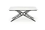 Стол обеденный Halmar ALFREDO 160 (белый мрамор/черный) | изображение 5
