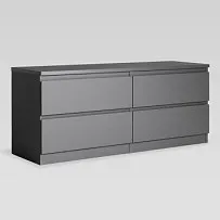 КАСТОР (KULLEN) тумба 4 ящика серая