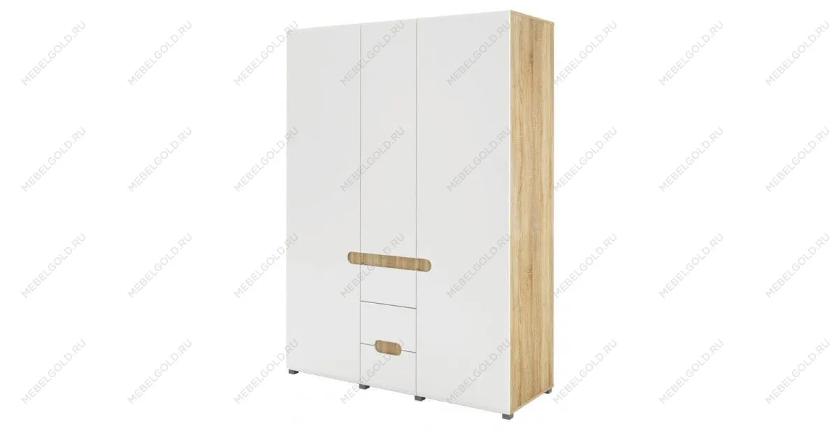 Трехдверный шкаф для одежды Леонардо МН-026-08 | изображение 2