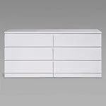 Варма Прайм 6Д комод 160x77x48, белый | изображение 1